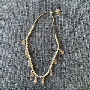 Kendra Scott Mother of Pearl Tassel Necklace